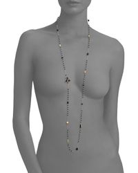 Chan Luu | Black Onyx Beaded Station Necklace | Lyst