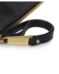 MICHAEL Michael Kors Black Rhea Large Pouch Clutch Bag