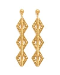 Ela Stone | Metallic Paloma Geometric Drop Earrings | Lyst