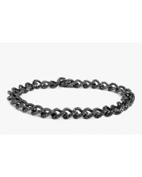 Tateossian | Gold Harry Bracelet In Black Diamonds And 18k Black Gold for Men | Lyst