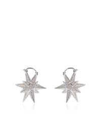 Noor Fares | Metallic Geometry 101 Merkaba Dormeuse 3d Earrings | Lyst
