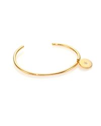 Elizabeth and James | Metallic Polaris White Topaz Charm Bangle Bracelet | Lyst