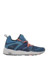 Puma Select | Blue Blaze Of Glory Leather & Mesh Sneakers | Lyst