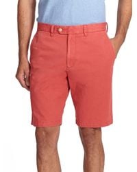 Saks Fifth Avenue | Red Sulfur Dyed Pima Cotton Shorts for Men | Lyst