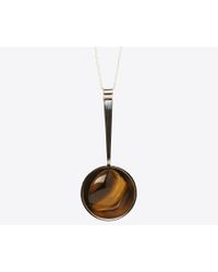 J.W.Anderson - Multicolor Tiger Eye Spoon Pendant for Men - Lyst