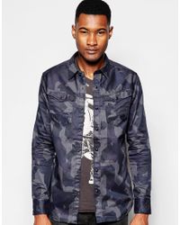 g star raw camo shirt