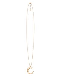 Trina Turk | Metallic Long Half Moon Pendant Necklace | Lyst