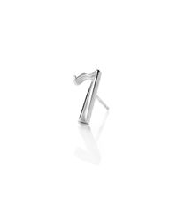Lulu Frost | Metallic Code Number Sterling Silver #7 Earring | Lyst
