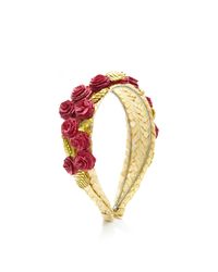 Masterpeace | Straw Headband With Red Roses | Lyst