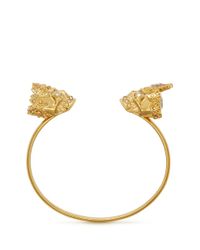 Alexander McQueen | Metallic King And Queen Skull Cuff | Lyst