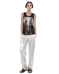 Norma Kamali | Black Sleeveless Elephant U Neck Tee | Lyst