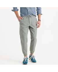 linen joggers mens