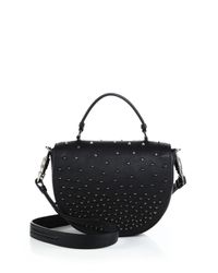 Christian Louboutin | Black Panettone Studded Messenger Bag | Lyst