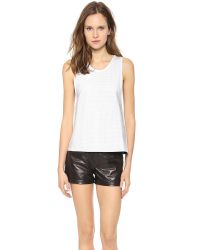 anine bing white tank