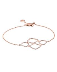 Monica Vinader | Metallic Riva Diamond Cluster Bracelet | Lyst
