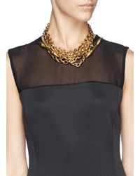 Ela Stone | Metallic 'Rocca' Arrow Spike Chain Necklace | Lyst