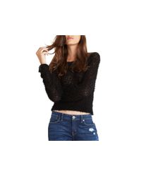 BCBGeneration | Black Textured Sweater | Lyst