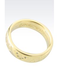 Emporio Armani | Metallic Ring | Lyst