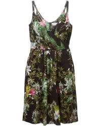 Étoile Isabel Marant - Faded Black Floral Slaze Dress - Lyst
