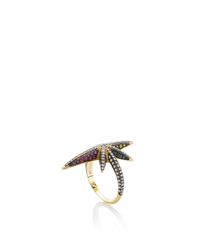 Venyx | Multicolor Yellow Gold Star Ring | Lyst