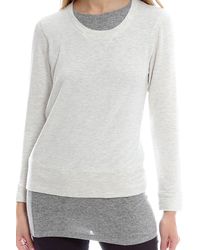 Monrow - Gray Layered Sweatshirt - Lyst