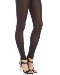 Rick Owens Lilies Green Charcoal Knit Leggings