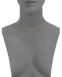 Zoe Chicco | Metallic Diamond & 14k Yellow Gold Nine-bezel Collar Necklace | Lyst