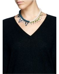 Joomi Lim | Multicolor Crystal Pearl Double Strand Necklace | Lyst