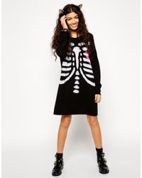 skeleton jumper dress