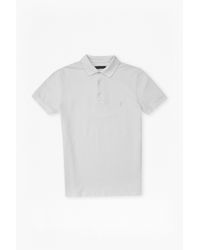 French Connection | White Plain Cotton Polo Shirt for Men | Lyst