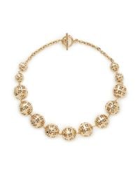 St. John | Metallic Disco Ball Necklace | Lyst
