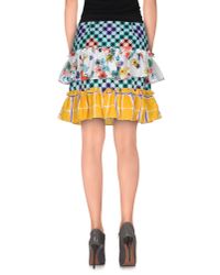 Love Moschino Green Knee Length Skirt