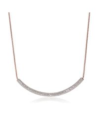 Monica Vinader | Metallic Esencia Full Diamond Necklace | Lyst