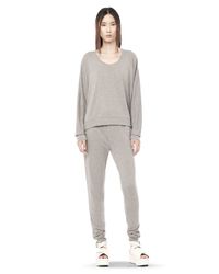 Alexander Wang Gray Lightweight French Terry Sweatshirt