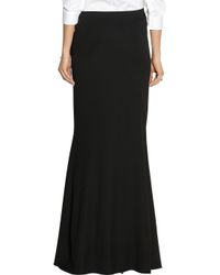 ruffled karan donna maxi stretch knit skirt icons modern