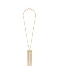 Chloé Metallic 'frances' Bar Pendant Necklace