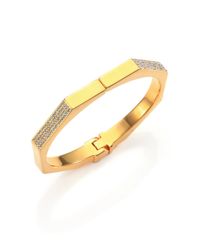 Vita Fede | Metallic Mini Octagon Crystal Bangle Bracelet/goldtone | Lyst