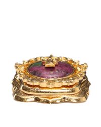Alexander McQueen | Multicolor Currency Skull Brooch | Lyst