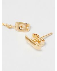 Helena Rohner - Metallic Single Stick Earring with Braided Chain Back - Lyst