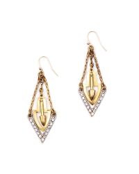 Lulu Frost - Metallic Crystal Guillotine Earrings - Lyst
