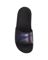 nike burgundy slides