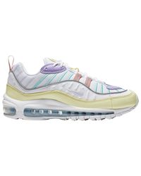 Nike Synthetic Pastel Air Max 98 Trainers in Green (White) | Lyst