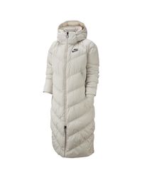nike down long coat