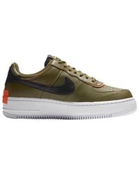 womens olive green air force ones