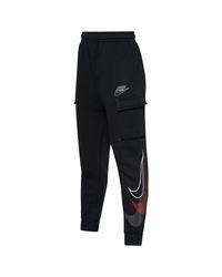 Nike Cotton Evolution Of The Swoosh Cargo Pants in Black for Men - Lyst