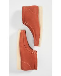 clarks boots mens orange