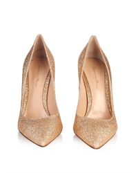 Gianvito Rossi Metallic Gianvito Glitter Pumps