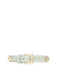 Valentino | Green 'rockstud' Skinny Leather Bracelet | Lyst