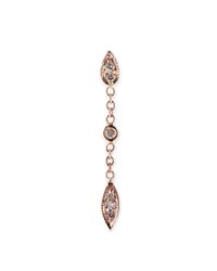 Jacquie Aiche | Pink 14K 1 Diamond Tinkerbell Earring | Lyst
