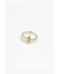 French Connection Metallic Ring Pin Ring